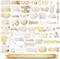 60PCs Fully Assembled Wedding Photo Booth Props - Prop Stand - Gold Signs - Elegant Wedding & Reception Party Supplies- Funny Wedding Props -Gold Foil Print – Bridal PhotoBooth